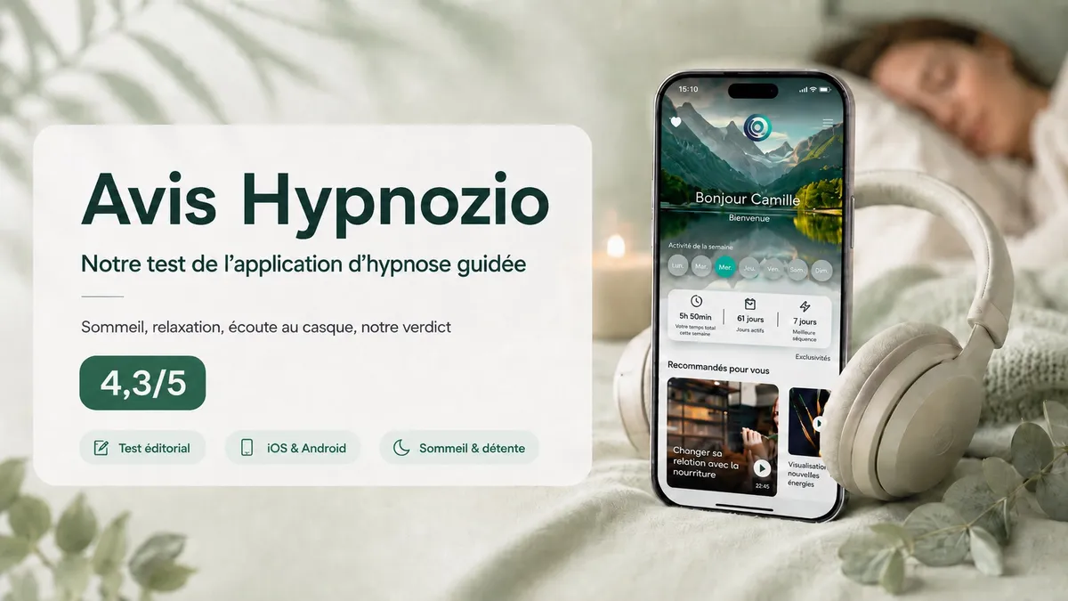 Avis Hypnozio, notre test de l'application d'hypnose guidée pour le sommeil